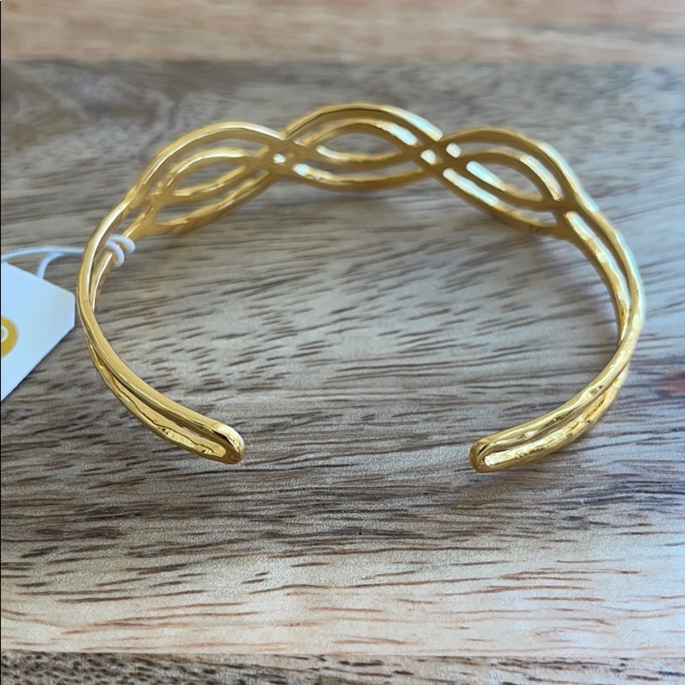 Gorjana Mesa Wave Cuff Bracelet - Gold - Picture 9 of 10